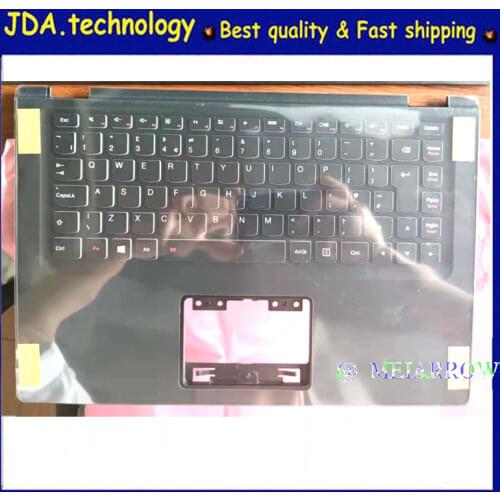 MEIARROW New/Orig for Lenovo IdeaPad Yoga 2 13" Palmrest Yoga2 13 Upper Case US Keyboard Bezel Cover US layout Black