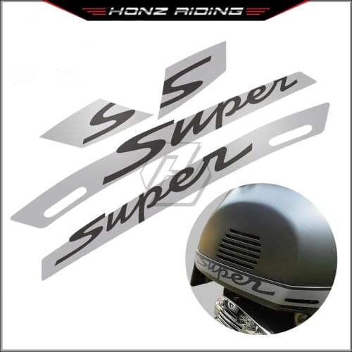 For Vespa GTS 300 GTS300 Super Sport Motorcycle Decal "Super" Sticker