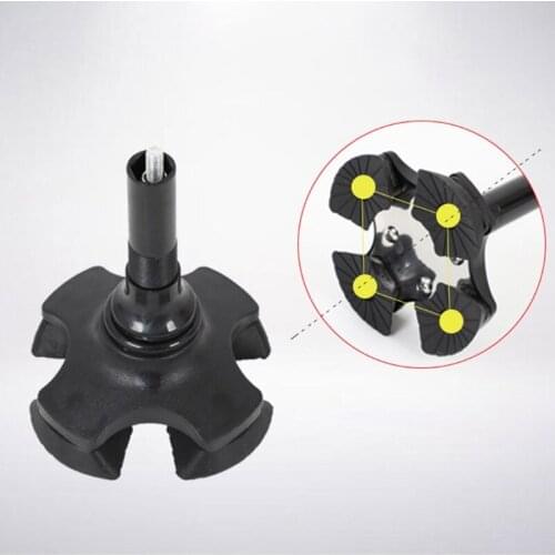 2021 New Rotating Base LED Walking Stick Hurry Cane Adjust All Terrain Pivoting Folding