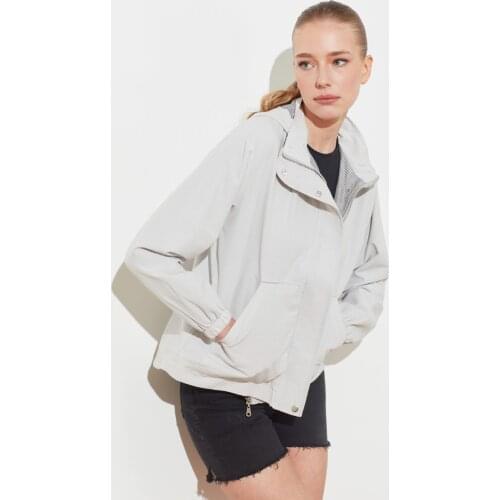 Trendyol Hooded Zipper It Should COVER coats TWOSS20MO0027