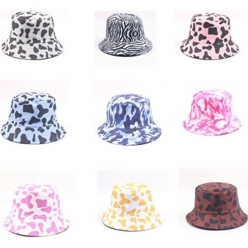Men Women Fisherman Hat Vintage Print Panama Bucket Hat Reversible Bob Chapeau Femme Retro Hip Hop Cap Gorros