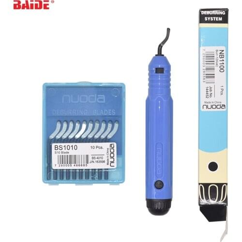 Plastic/Aluminum/Copper Burr Processing Tools NB1100 Burr Handle BS1010 Blades Hand Deburring Tools Wholesale 20sets/lot