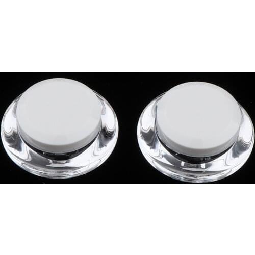 Empty Plastic Pot Jars,2pcs Cosmetic Containers for Eyshadow Makeup Nail Powder Sample Refillable Bottles
