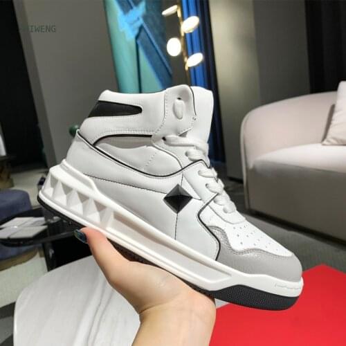 Shiweng Men's High Top Sneakers