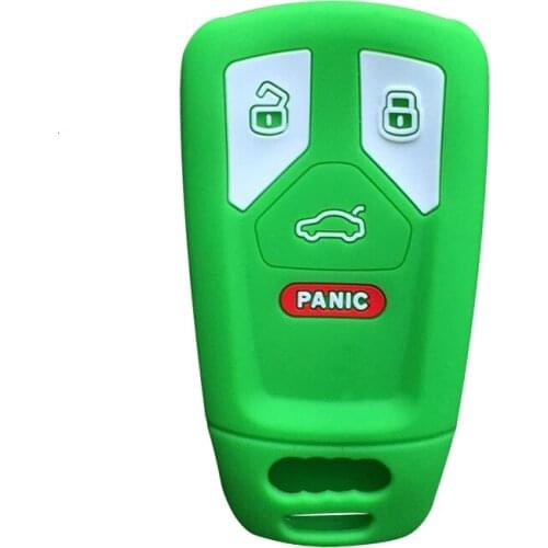Silica Gel Case For Keys Cover For Audi A4 A5 S5 SQ5 Q5 Q7 TT 2017 2018 2019 Allroad B9 Q5 Q7 TTS Key Cover Cap Holder Shell Fob