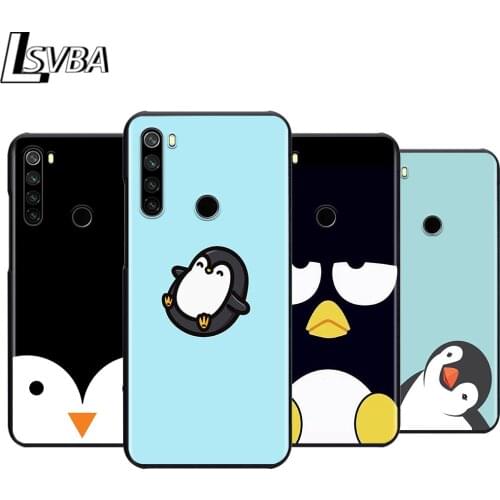 Cute Lovely Penguin Silicone Phone Case For Xiaomi Redmi Note 9 9S Max 8T 8 7 6 5 Pro 5A 4X 4 Soft Black Cover