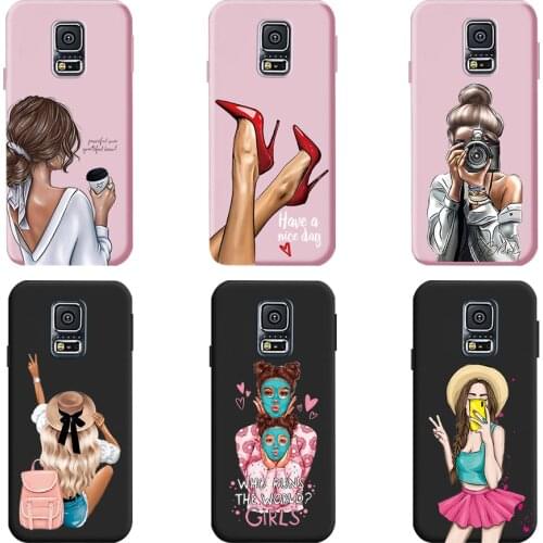 For Samsung S5 S 5 i9600 Samsung S5 Neo Case For Samsung Galaxy S5 Case Soft Cute Silicone Back Phone Stand Holder Cover Cases