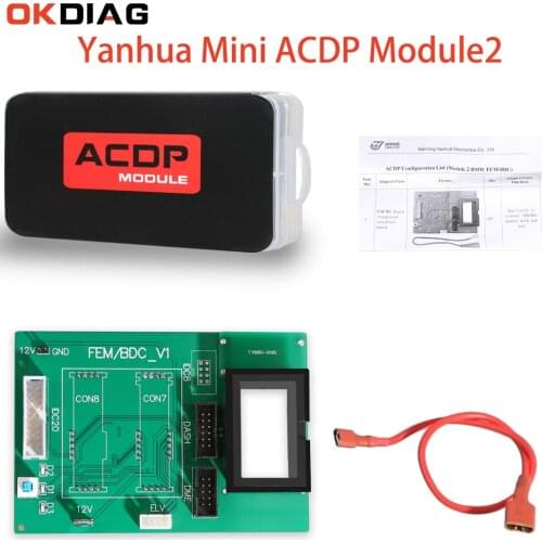 Yanhua Mini ACDP Module2 For BMW FEM/BDC Support IMMO Key Programming/Data Backup/Module Reset NO need Soldering