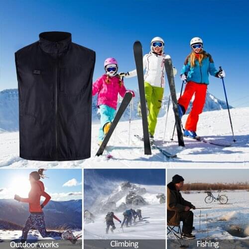 Winter Motorcycle Motocross Gear Body Armor Vest Electric Thermal Waistcoat Clothes Temperature Adjustable Heated Body Protector