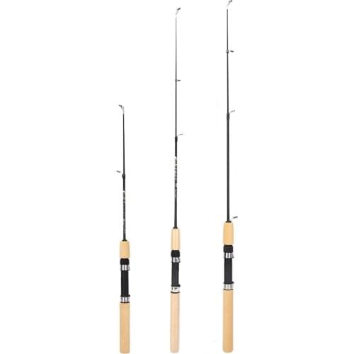 60 80 100CM Mini Telescopic Ice Fishing Rod Portable Carbon Fiber River Shrimp Carp Fishing Pole Winter Fishing Rod Tackle Pesca