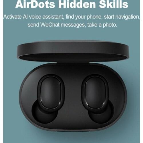Airdots Headset Wireless BT 5.0 Noise Cancelling Earphone Headphone Stereo Earbuds With Charging Base Universal In-Ear Earbuds