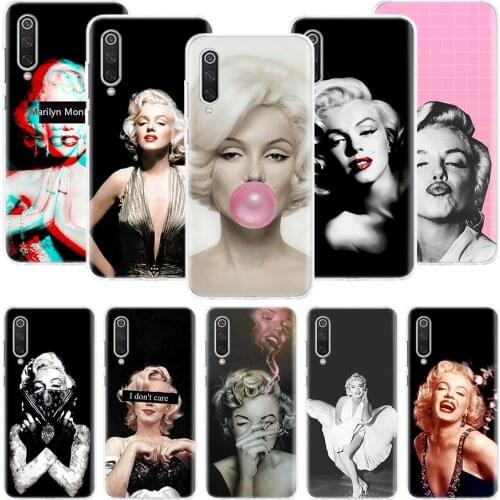Marilyn Monroe Pin Up Girl Phone Case For Xiaomi Redmi Note 10 9 8 Pro 9S 8 8T 7 6 5 6A 7A 8A 9A 9C 4X S2 K20 K30 Art Cover Coqu