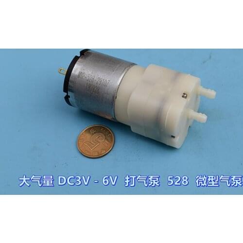 DC 3V 3.7V 5V Micro RK-528 Air Oxygen Pump Diaphragm Air Pump Large Flow for Aquarium/ Water Tank