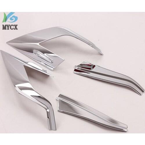 For Toyota Rav4 Rav 4 2019-2020 ABS Chrome Taillamp Cover Trim Rear Lamp Light Decoration Sticker Accessories Car Styling