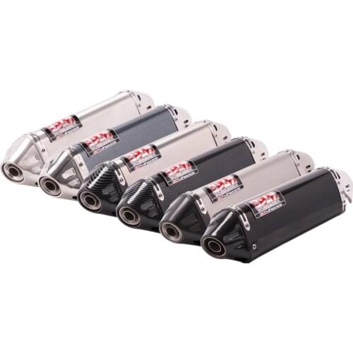 Inlet 51mm Motorcycle Exhaust Pipe Muffler Yoshimura DB Killer Universal for FZ1 R3 R6 R15 ZX6R ZX10R Z900 CBR1000 GSXR1000 etc