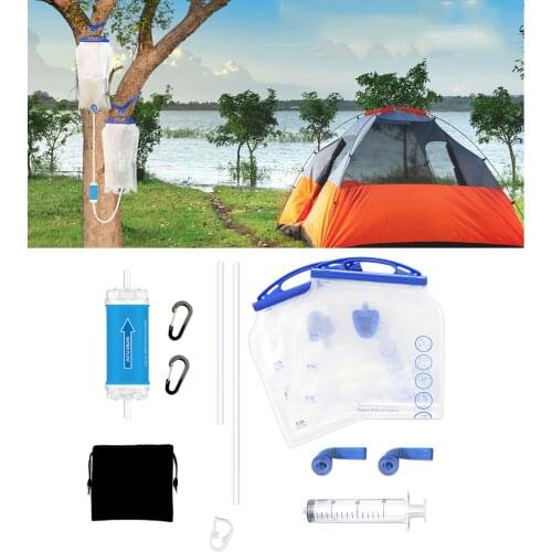 Compact Portable Outdoor Water Filter Gravity Purifier Filtration Emergency Camping Hiking Accessories