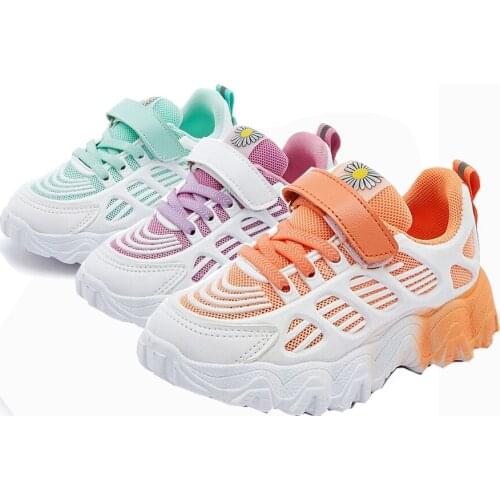 Autumn Children Kids Mesh Breathable Platform Sneakers For Teenager Boys Girls Hip Hop Dance Sneakers Sports Running Shoes New