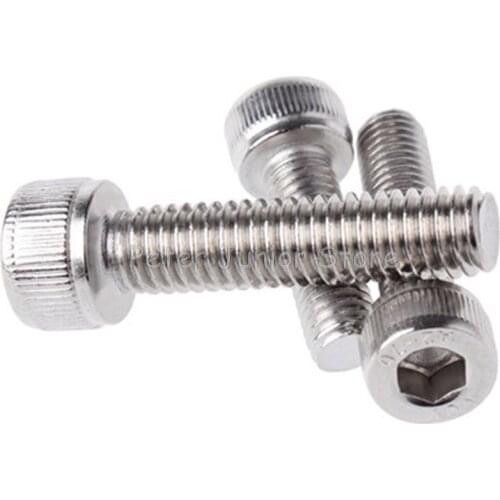 M5x(5/6/8/10/12/14/16/18/20/22/25/30/35/40/45/50) M5 304 Stainless Steel Metric Thread Hex Socket Head Cap Screw Bolts GMN