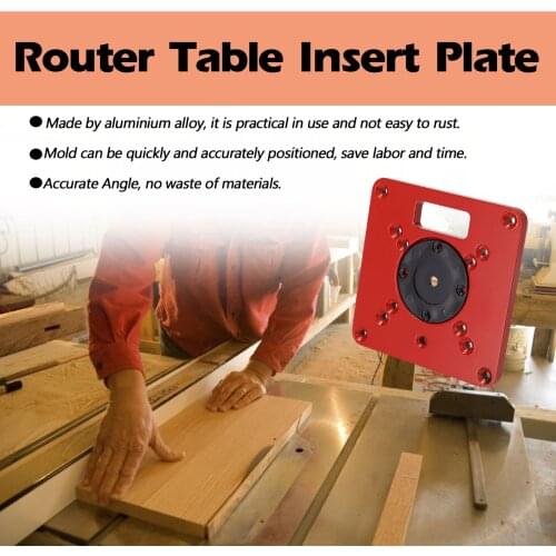 Multifunctional Router Table Insert Plate Woodworking Benches Aluminium Wood Router Trimmer Models Engraving Machine