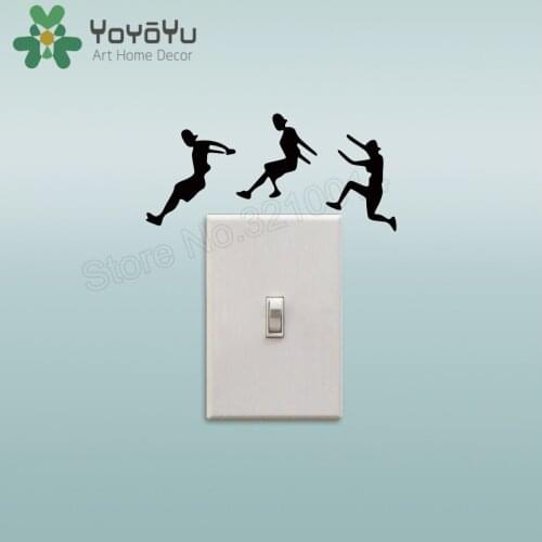 Small Switch Wall Sticker Vinyl Art Design DIY Poster Personality Street Sport Parkou For Home Modern Ornament Decals LX27
