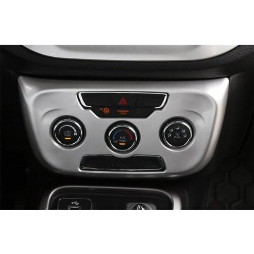 Air Conditioner Control Panel Frame Cover Manual Trim for Jeep Compass 2017+ Stylish Car Sticker Accessories Interior Decoration