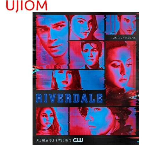 UJIOM Riverdale Poster Home Decoration Living Room Decor Wall Stickers Waterproof Bathroom Kitchen Wallpaper Wall Decal