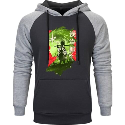 Cartoon Printing Raglan Hooded Mens Fashion Long Sleeve Sweatshirts And Hoodie Outwear Leisure Tops Clothing Retro Tracksuits