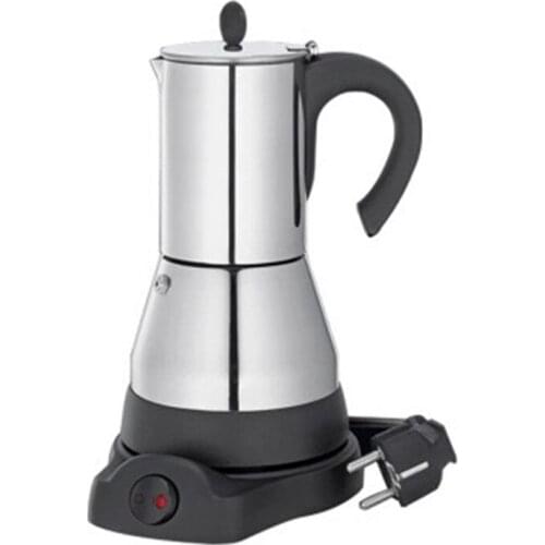 Durable Electric Moka Pot, Large Capacity Electric Coffee Maker, Coffee Accessory for Home 220V EU Plug Cafe 200ML