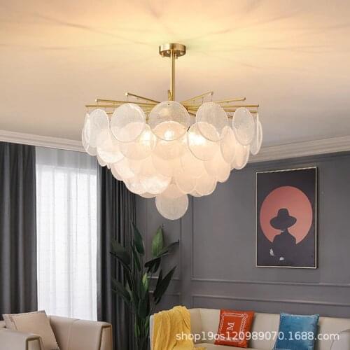 Nordic Luxury Crystal LED Chandelier Lighting Bedroom Glass Hanging Lamp Living Room Restaurant Light Indoor Home Decor Lighting