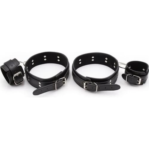 Sex Toys Leather Handcuffs Buckle Handcuffs Sex Toys Couples Flirting Bond Legs