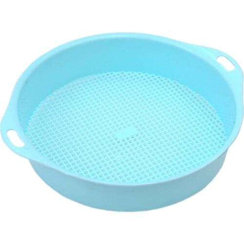 Sifting Pan Plastic Garden Sieve Riddle Composy Soil Stone Mesh Gardening Tools