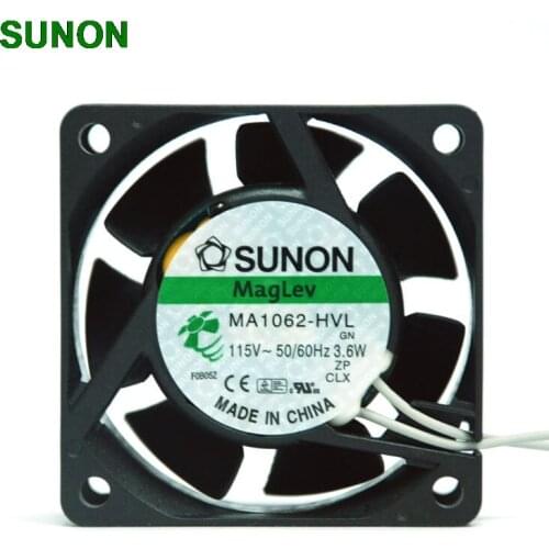 For Sunon Maglev MA1062-HVL 6CM 6025 AC 115V 3.6W 60*60*25mm Axial cooling Fan
