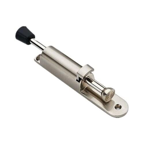 Zinc Alloy Telescopic Silver Door Stopper With Spring Loaded Step-On Door Holder Door Stops For Household Hardware
