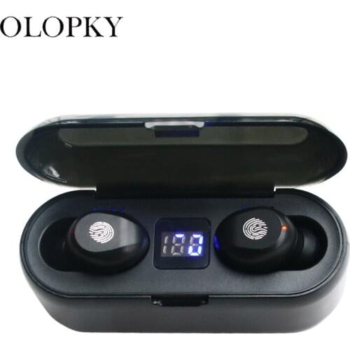 Sports In-ear Digital Display TWS Bluetooth Headset HiFi Wireless Stereo Headset With 2000 MAh Charging Box Waterproof IPX7