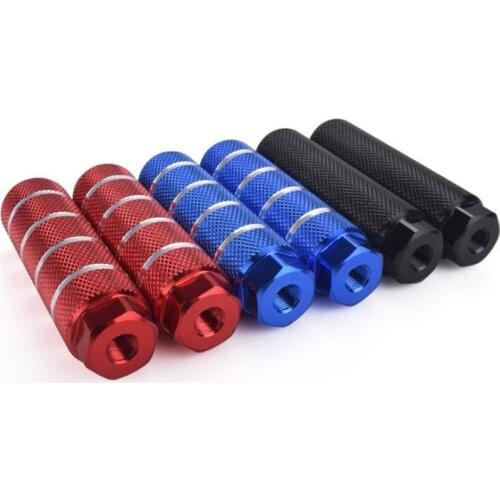 1Pair Aluminum Alloy MTB Bike Bicycle Axle Pedal Anti-slip Front Rear Axle Foot Pegs Bicycle Socle Pedal Bike Accessories
