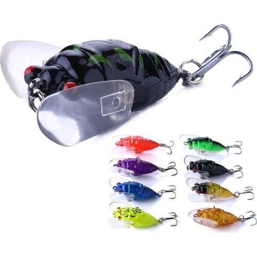 1PCS Fishing Lure Bionic Hard Bait 40mm/6g Artificial Minnow Fishing Wobblers Crankbait Hard Lure Pesca Insect Fishing Tackle