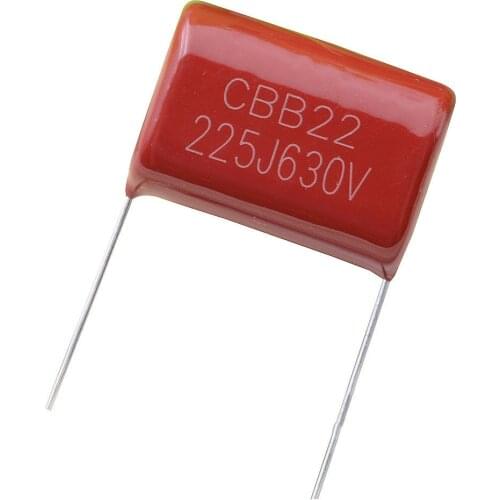 10PCS 630V225J CBB Pitch 25MM 2.2UF 2200NF 225 630V 225J CBB Polypropylene Film Capacitor