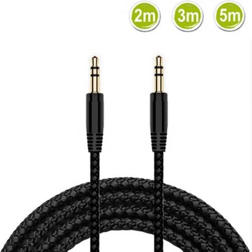 2m 3m 5m 3.5mm Aux cable Male to 3.5mm Jack Male AUX Audio Stereo Headphone Cable Audio Cable Lin for phone MP3/MP4 Headphone