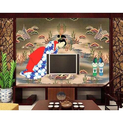 Custom 3d large mural,Japanese Style wallpaper,hotel room restaurant dining room tv sofa wall bedroom mural papel de parede 3d