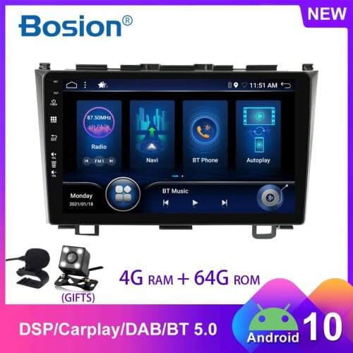 4GB+64GB For Honda CRV CR-V 3 RE 2006 2007 2008 2009 2010 2011 2012 Car Radio Multimedia Video Player Navigation GPS Android 10
