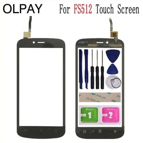 5.0'' Mobile Phone TouchScreen For Fly FS512 Nimbus 10 FS 512 Touch Screen Glass Digitizer Panel Lens Sensor Repair Parts