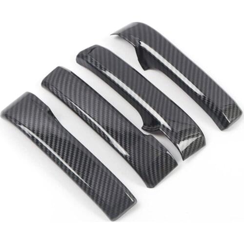 Inner Door Handle Cover Door Handles Cup Strip Decor Trims Accessories for Toyota Crewmax 2014-2021