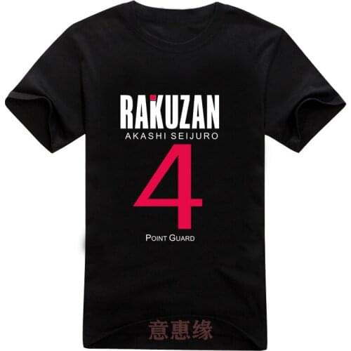 Anime Kurokos Basket ball Akashi Seijuro Cosplay T-shirt Kuroko no Basuke men T Shirt cotton Short Sleeve Tops Tee