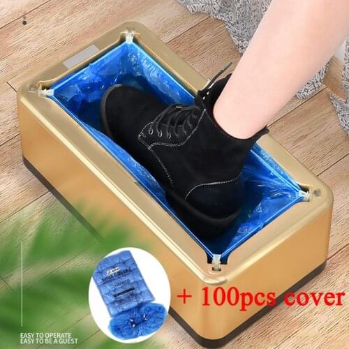 Automatic Household Shoe Cover Machine with 100 Shoe Covers Many Colors Easy Installation Durable Household Hygiene Good Helper
