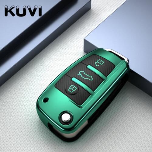 Carbon Fiber Grain Car-Styling Auto Protection Key Shell Cover Case For Audi A3 8L 8P A4 B6 B7 B8 C6 4F RS3 Q3 Q7 TT 8L 8V S3