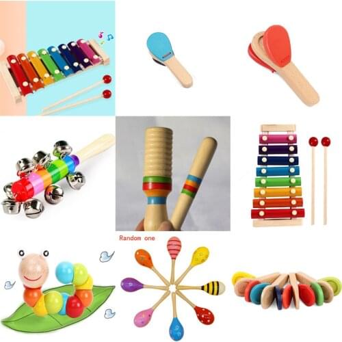 New About 25cm Baby Children Toys Montessori Educational Toy Wooden 3D Puzzle Music Toy Sensory Mathematics Balancing Brain Toy
