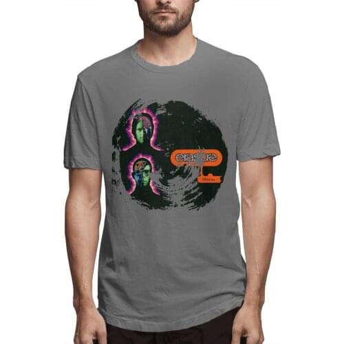 Man with Erasure Chorus Design Running T Shirt