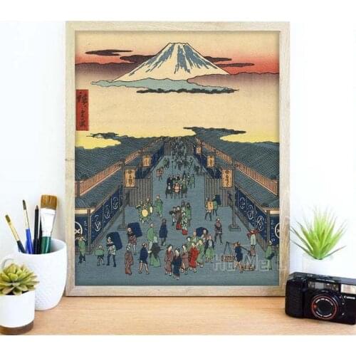 Mountain Print Nature Poster Bedroom Art Market Theme Wall Decor