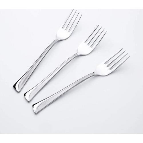Nehir Fulya Plain 12-Piece Dessert Fork Set