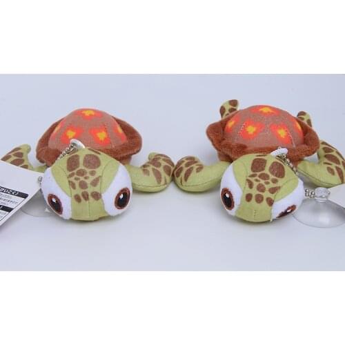 New Cute big eyes small tortoise plush doll toy car pendant keychain bag decoration10cm wedding christmase festival pretty gift